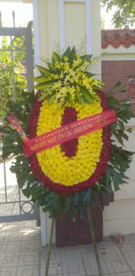 mẫu vòng hoa viếng liệt sĩ