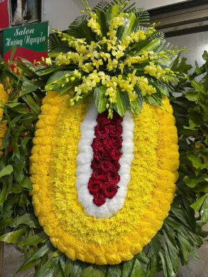 vòng hoa tang lễ tại hà đông