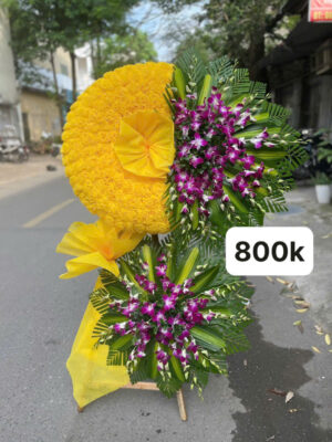 vòng hoa tang lễ 2 tầng