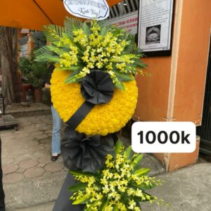 lẵng hoa lan 2 tầng 1000k