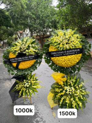 vòng hoa viếng quận ba đình