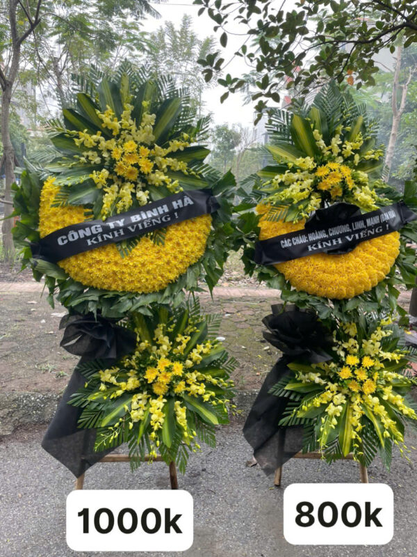 Đặt vòng hoa nhà tang lễ cầu giấy