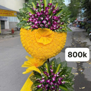 Lẵng hoa tang lễ 2 tầng